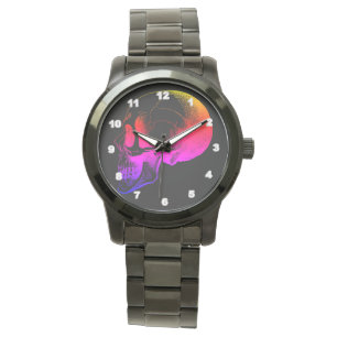 Reloj de pulsera negra sobredimensionada Personali