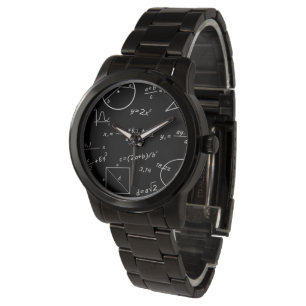 Reloj de pulsera negra sobredimensionado