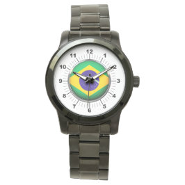Reloj de pulsera negra sobredimensionado con bande