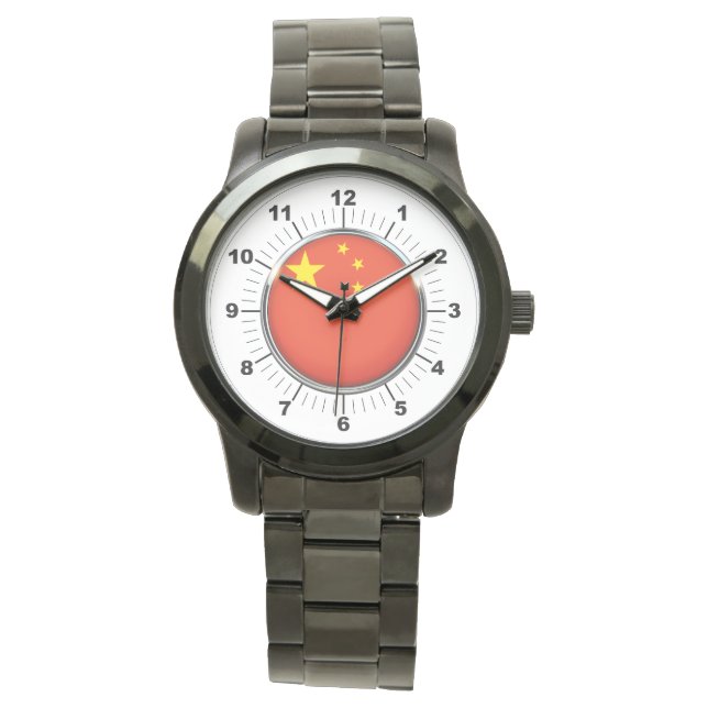 Reloj de pulsera negra sobredimensionado de la ban (Anverso)