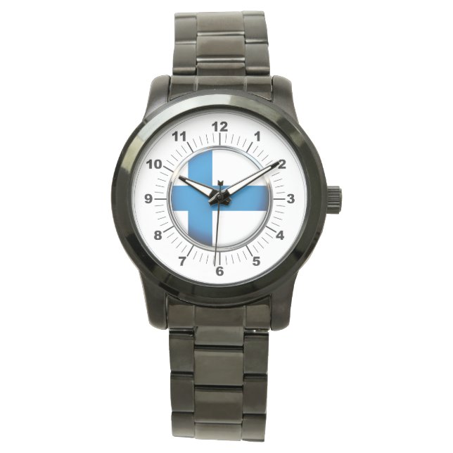 Reloj de pulsera negra sobredimensionado de la ban (Anverso)