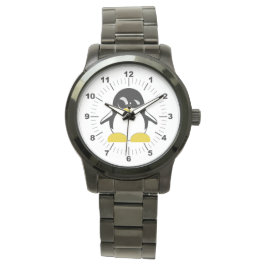 Reloj de pulsera negra sobredimensionado para el p