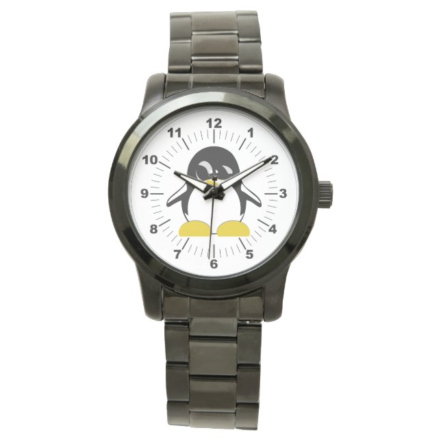 Reloj de pulsera negra sobredimensionado para el p (Anverso)