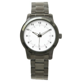 Reloj de pulsera negra sobredimensionado para muje