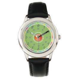 Reloj De Pulsera Negro con verde oliva