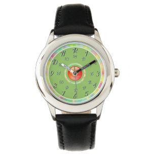 Reloj De Pulsera Negro con verde oliva