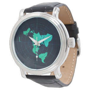 reloj de pulsera negro de estilo naval clásico de 