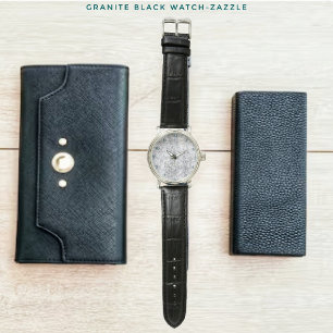 Reloj De Pulsera Negro granito
