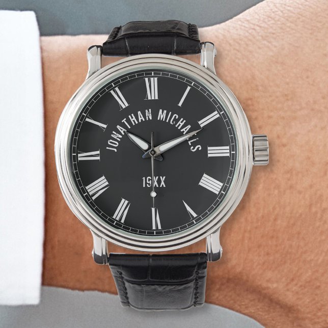 Reloj De Pulsera Negro personalizado personalizado (Subido por el creador)