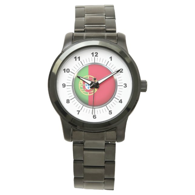 Reloj de pulsera negro sobredimensionado de la ban (Anverso)