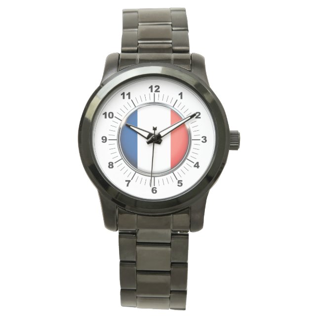 Reloj de pulsera negro sobredimensionado de la ban (Anverso)