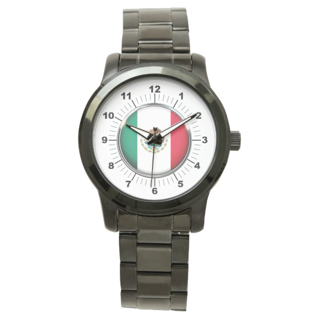 Reloj de pulsera negro sobredimensionado de la ban (Anverso)