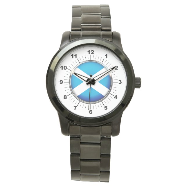 Reloj de pulsera negro sobredimensionado de la ban (Anverso)