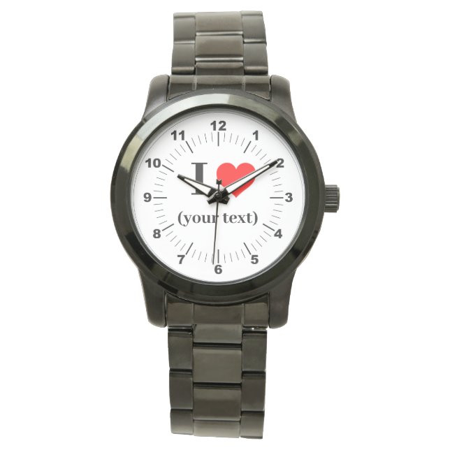 Reloj de pulsera negro sobredimensionado para homb (Anverso)