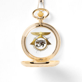 Reloj De Pulsera NeoAnkh Golden Eye of Horus & Winged Sun Disk