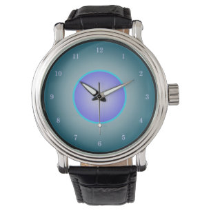Reloj De Pulsera Neón divertida Aqua/Púrpura/Azul