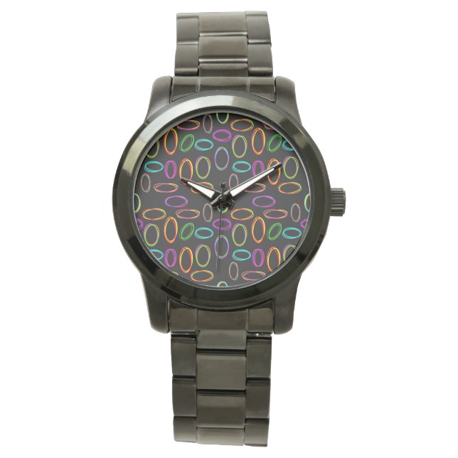 Reloj De Pulsera Neon Ovals (Anverso)