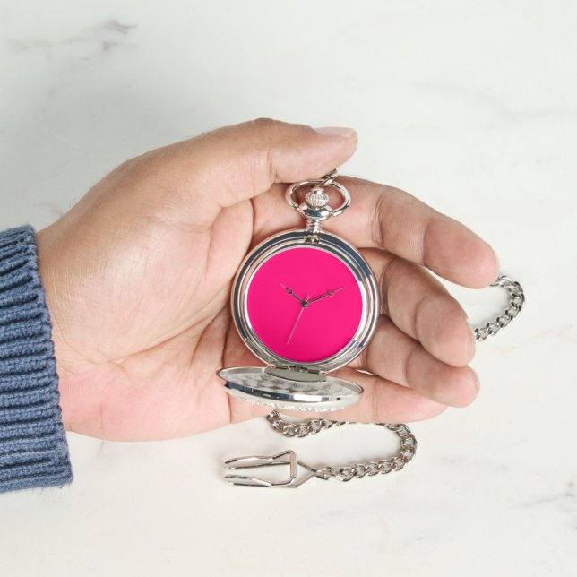 Reloj De Pulsera Neon Pink Personalizado Pocket Watch - Personaliza (Mano)