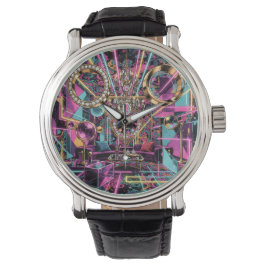 Reloj De Pulsera Neon Psychedelic Luxury Lounge Art