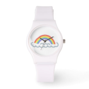 Reloj De Pulsera Neon Rainbows Watch (Blanco)