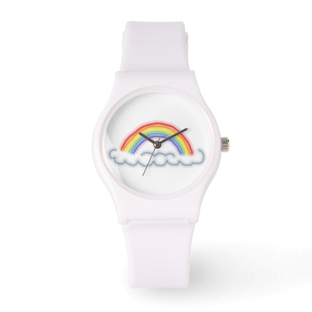 Reloj De Pulsera Neon Rainbows Watch (Blanco) (Anverso)