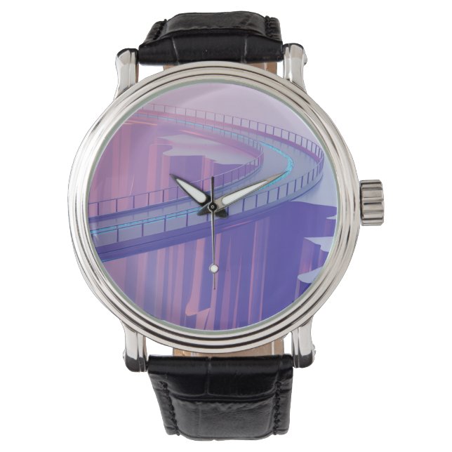 Reloj De Pulsera Neon Skybridge Dreamscape (Anverso)