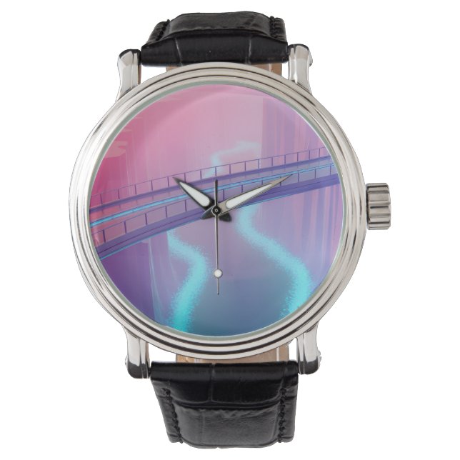 Reloj De Pulsera Neon Skybridge Dreamscape (Anverso)