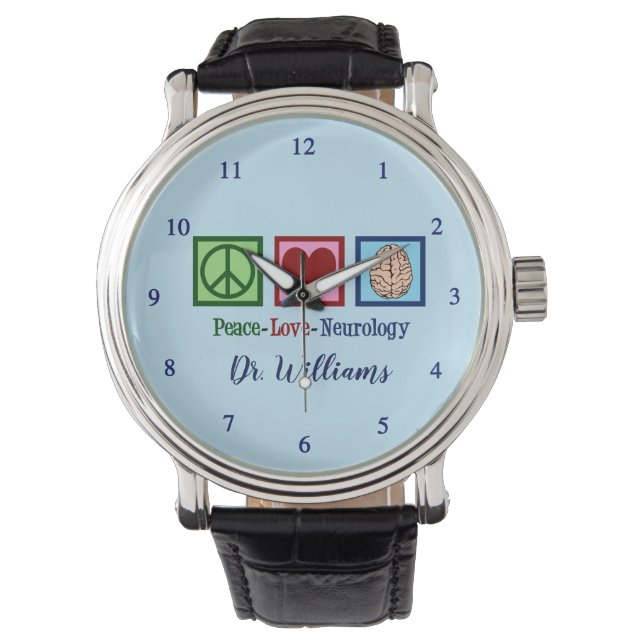 Reloj De Pulsera Neurología de amor por la paz - neurólogo (Anverso)