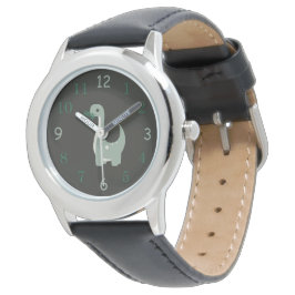 Reloj De Pulsera Neutral verde de los dinosaurios