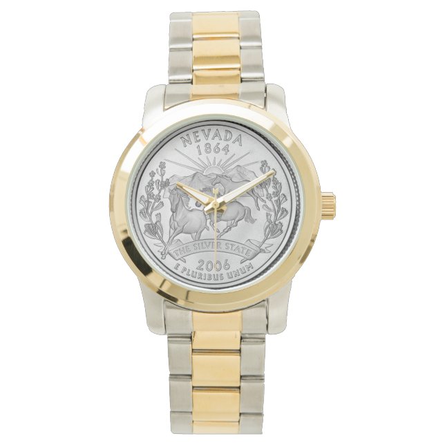 Reloj De Pulsera Nevada State Quarter Watch (Anverso)