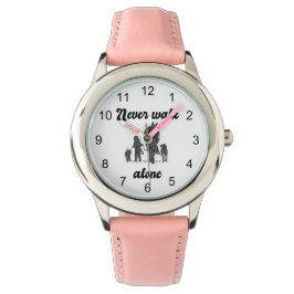 Reloj De Pulsera Never Walk Alone – Rustic Animal Lover