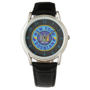 Reloj De Pulsera New York Bosnian American Writing Watch