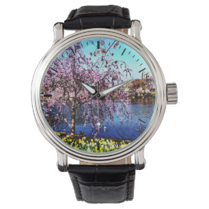 Reloj De Pulsera Newark NJ - Branch Brook Park en primavera