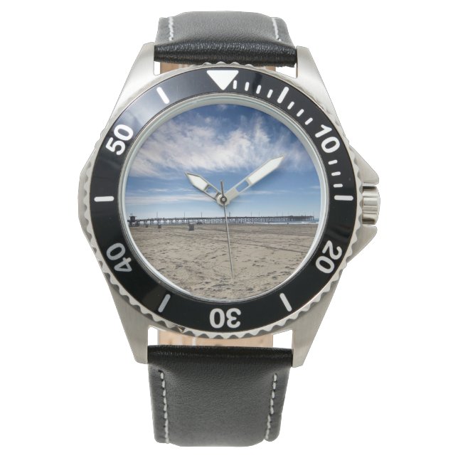 Reloj De Pulsera Newport Pier, Newport Beach, California (Anverso)