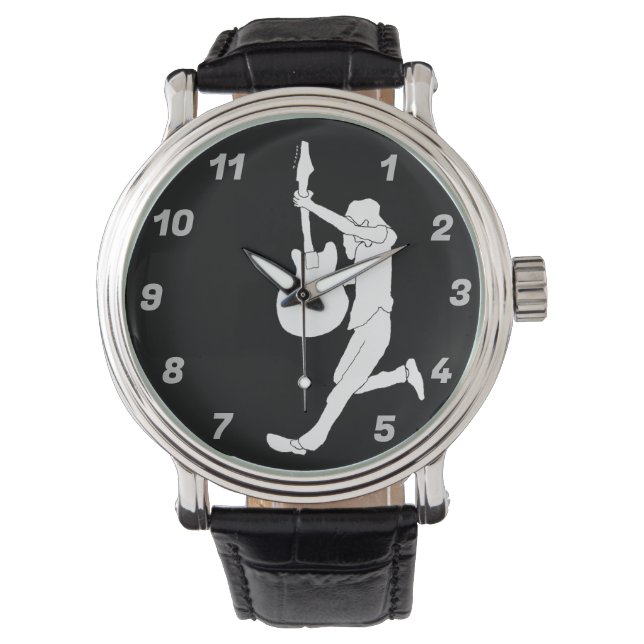 Reloj De Pulsera NewYear Midnight Electric Guitar (Anverso)