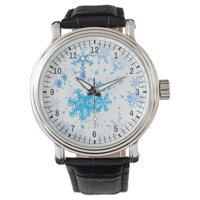 Reloj De Pulsera Nieve de Navidad (Anverso)