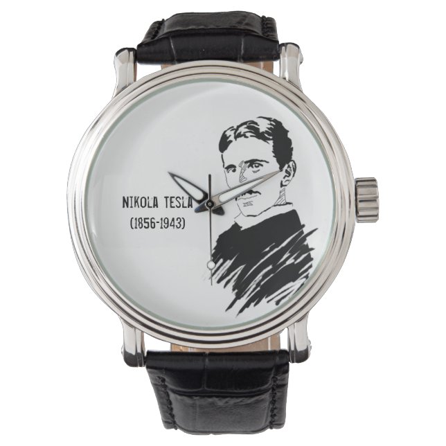 Reloj De Pulsera Nikola Tesla Art Vintage Writing Watch (Anverso)