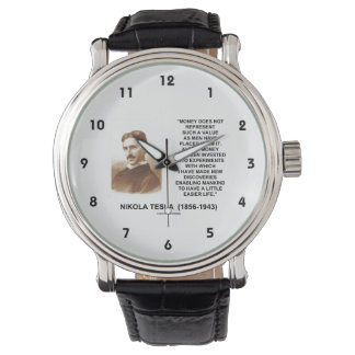 Reloj De Pulsera Nikola Tesla Dinero Descubrimiento Vida Más Fácil
