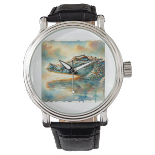 Reloj De Pulsera Nile crocodile 060924AREF104 - Watercolor
