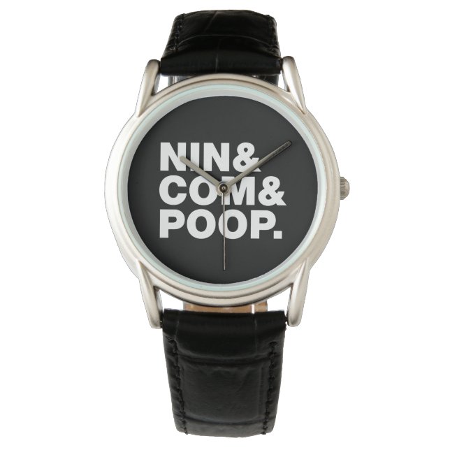 RELOJ DE PULSERA NIN & COM & POOP. (Anverso)