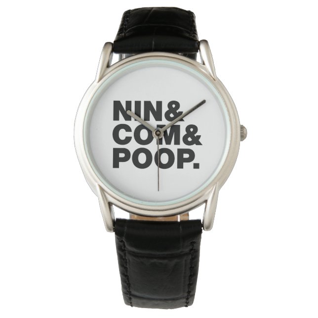 RELOJ DE PULSERA NIN & COM & POOP. (Anverso)