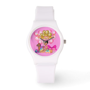 Reloj De Pulsera Niña bebé de rosa