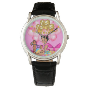 Reloj De Pulsera Niña bebé de rosa