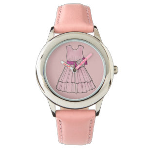 Reloj De Pulsera Niña Boda de color rosa Fiesta de concurso de vest