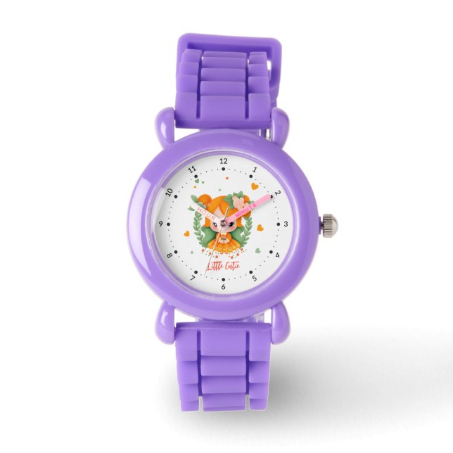 Reloj De Pulsera Niña con flores (Anverso)