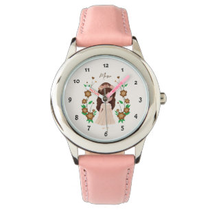 Reloj De Pulsera Niña con flores