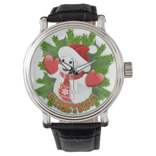Reloj De Pulsera Niña con ornamento de copos de nieve de cristal