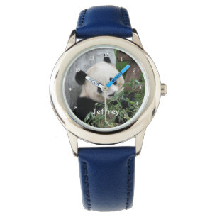 Reloj De Pulsera Niña Gigante Panda Blue Strap Name Writs