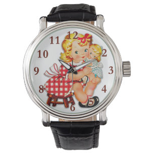 Reloj De Pulsera Niña retro muñeca vintage niña