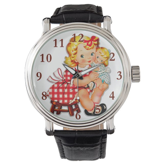 Reloj De Pulsera Niña retro vintage (Anverso)